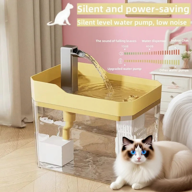 Fuente de agua automática silenciosa para gatos