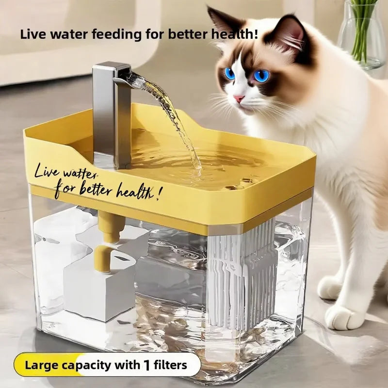 Fuente de agua automática silenciosa para gatos