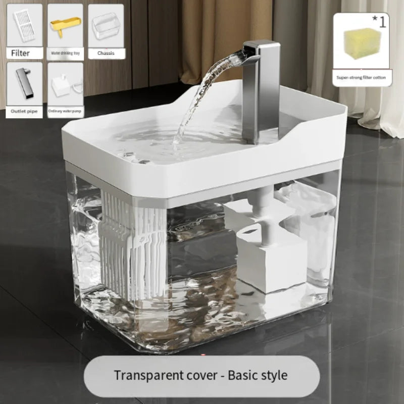 Fuente de agua automática silenciosa para gatos