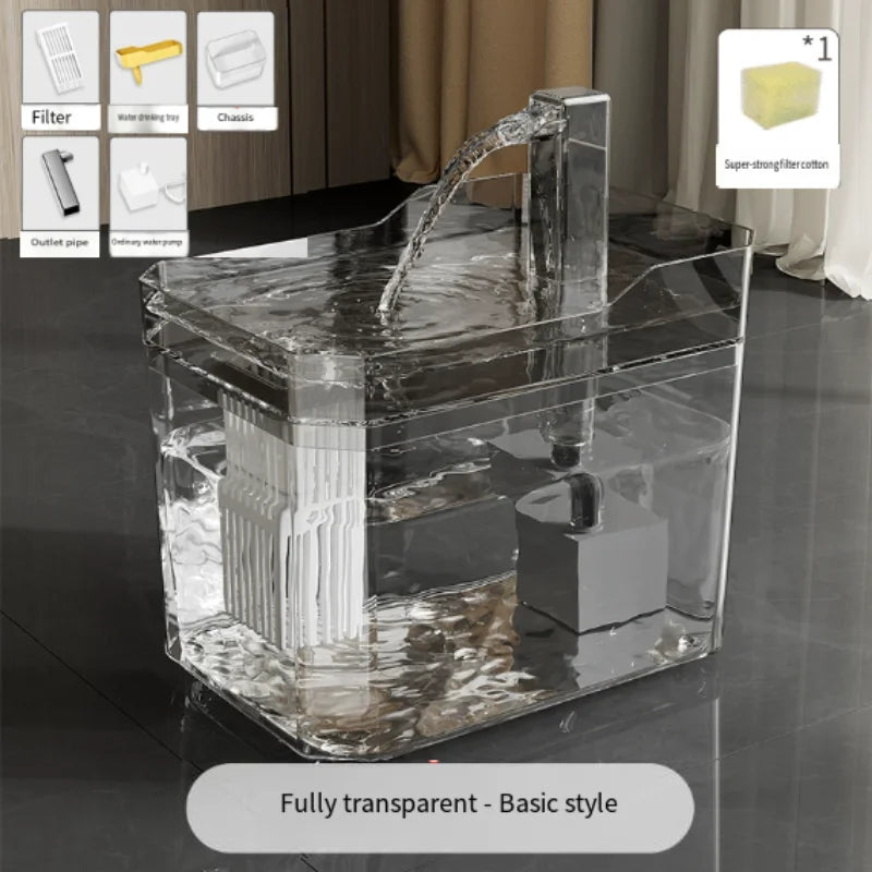 Fuente de agua automática silenciosa para gatos