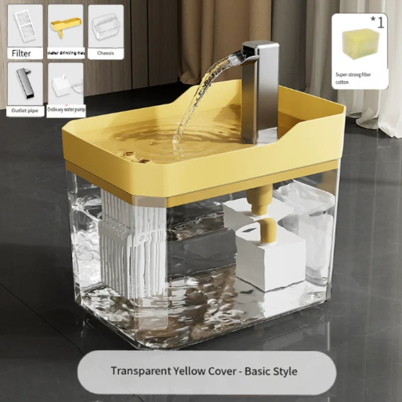 Fuente de agua automática silenciosa para gatos